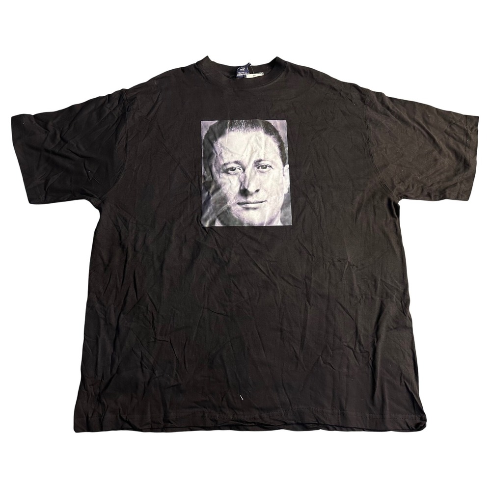 Jordan Craig Vintage Black Graphic T Shirt Mens 2XL Portrait Print Short Sleeve - Picture 2 of 8